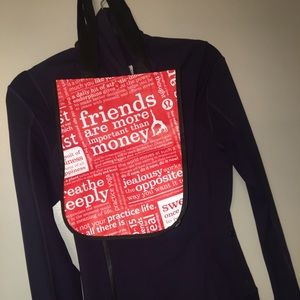 Lululemon Bhakti Yoga Jacket - Black Grape, Size 8
